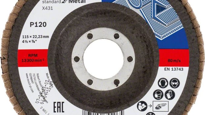 Bosch - 115 mm 120 Kum Standard Seri AlOX Flap Disk