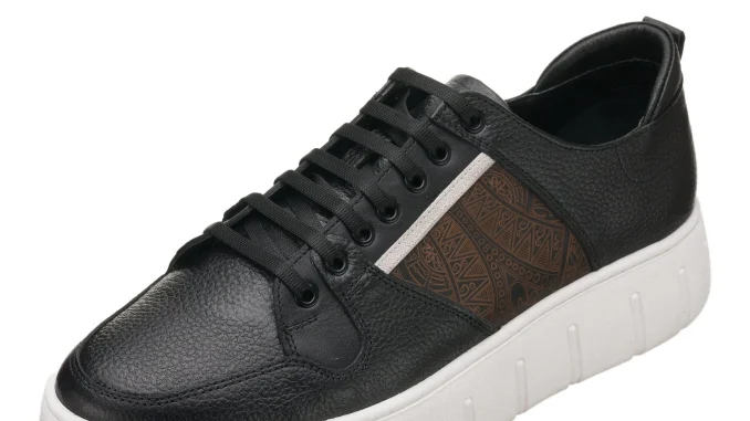 Büyük Numara Erkek Deri Spor Gündelik Ayakkabı - KZ4103 Siyah