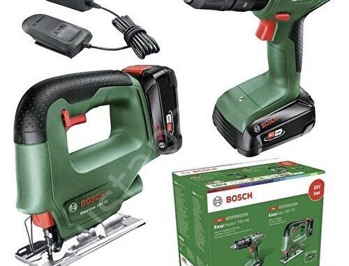 Bosch Akülü Darbeli Matkap Dıy Set Easyımpact 18V-40 + Easysaw 18V-70 - 0 603 9d8 10A